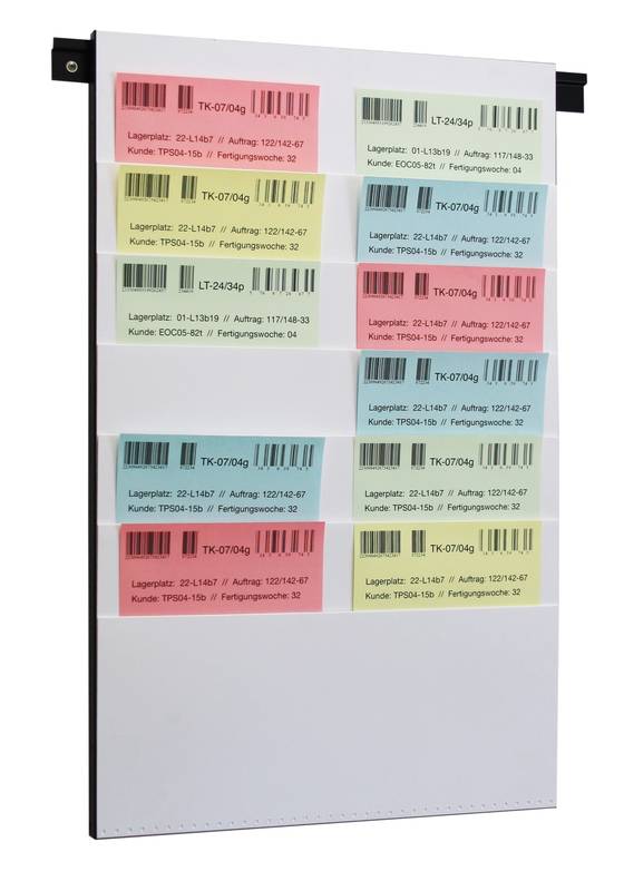 Planungstafel,6 Fächer,HxB 795x500mm,Ablage(n) PVC,weiß-0
