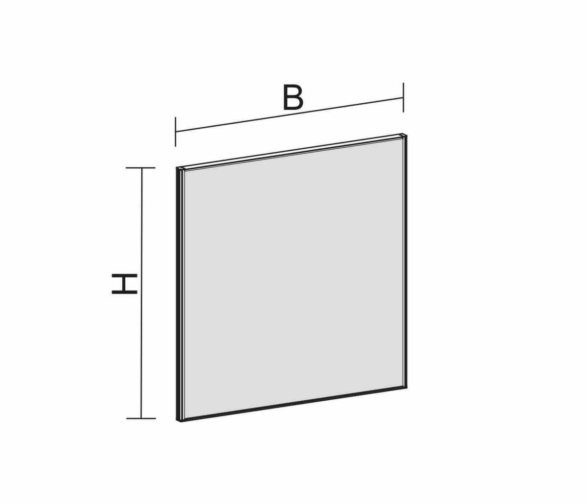 Schallabsorbierende Stellwand,HxBxT 1200x1000x41mm,Wand Stoff,blau-1