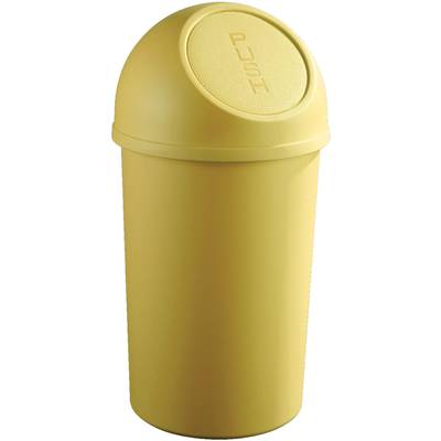 Abfallbehälter,25l,HxØ 615x312mm,Korpus PP gelb,Deckel PP gelb