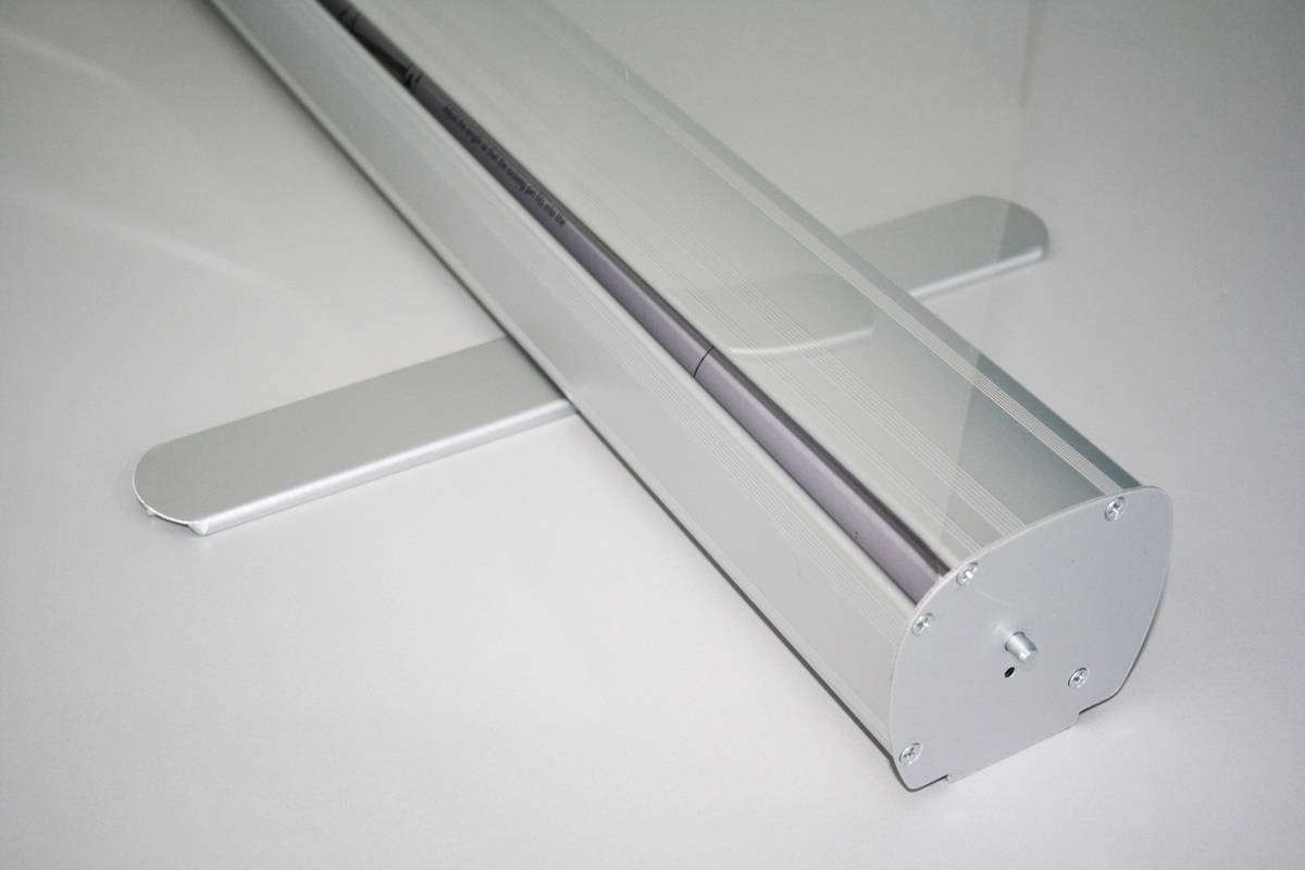 Hygieneschutzwand,PET-Folie,glasklar,Gestell Alu,HxBxT 2200x850x200mm-2
