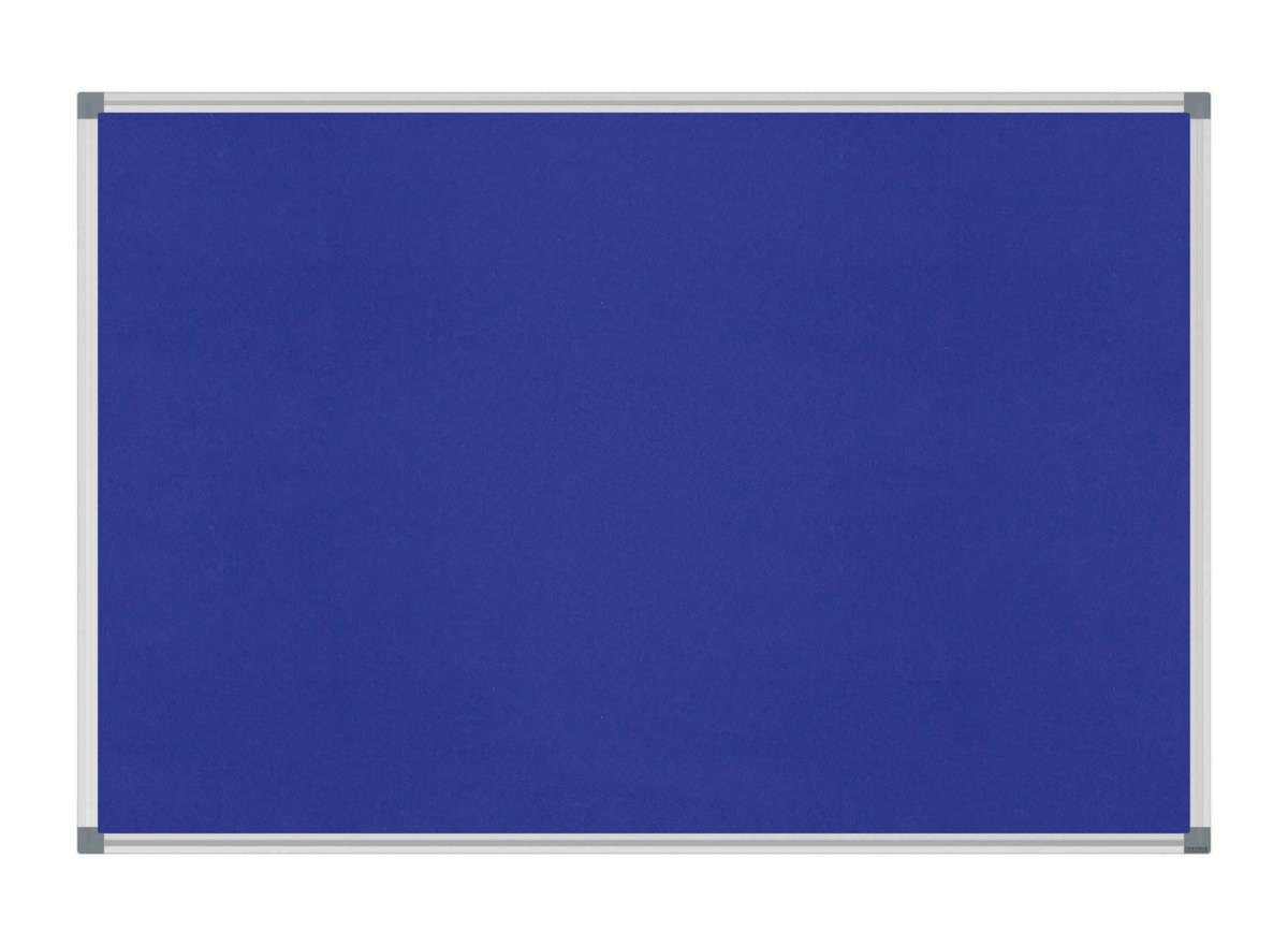 Pinntafel,HxB 600x900mm,Tafel Filz,blau,pinnbar,Rahmen Alu silber-0
