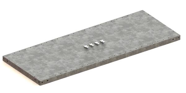 CLIP 230 Zusatzboden 1300 x 500 RAL 7035 kpl. mit-3