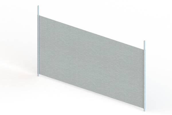 Trennblech,f. Steckregal,HxT 300x500mm,Durchgehend