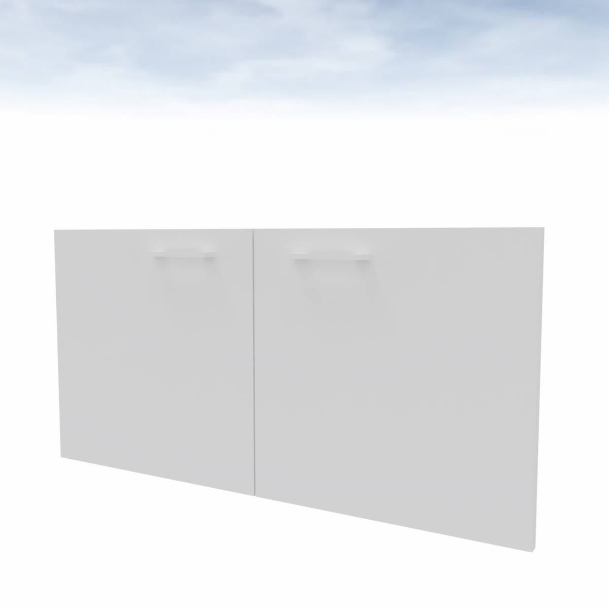 Doppel-Flügeltür,f. Raumteiler,1 OH,HxB 860x450mm,Holz,weiß