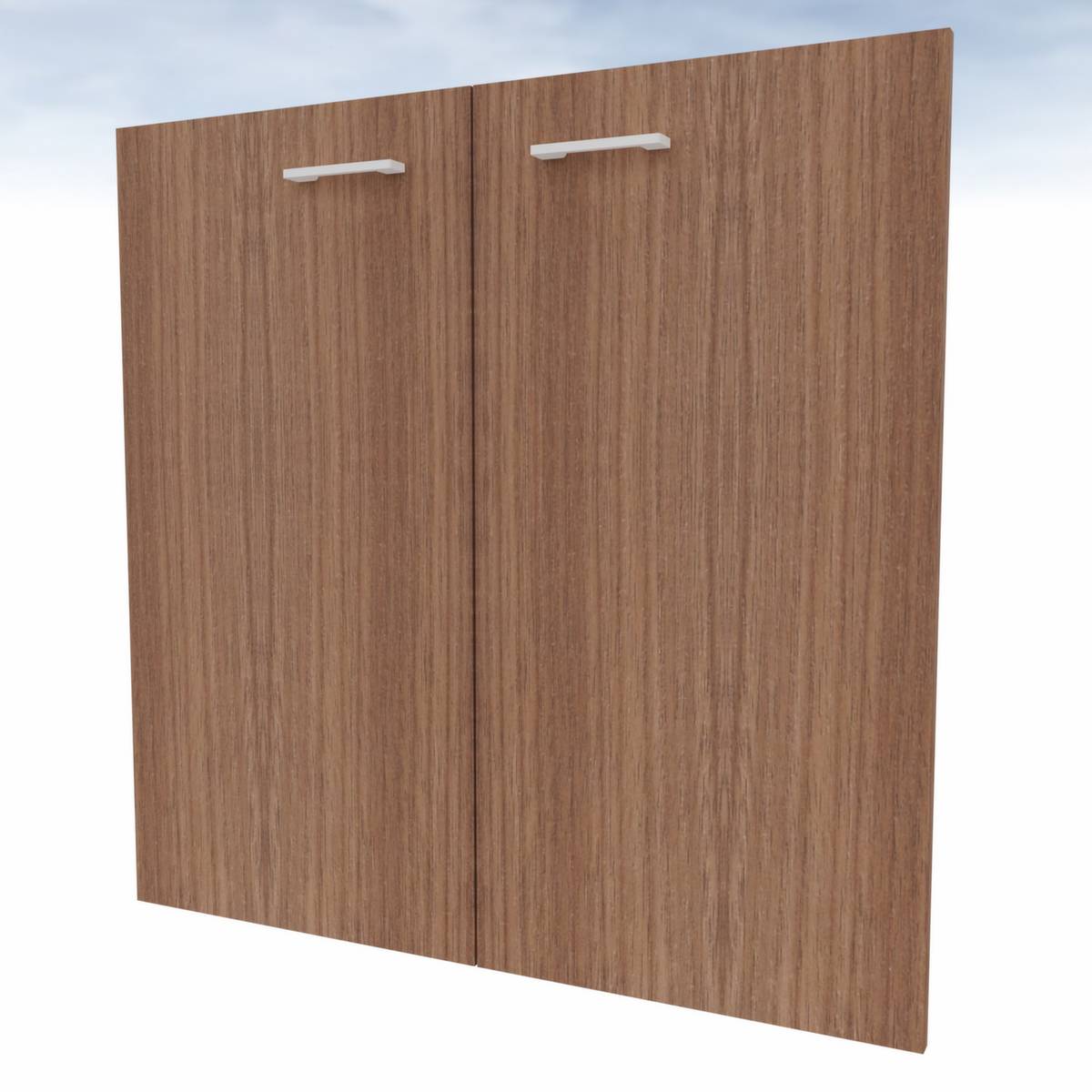 Doppel-Flügeltür,f. Raumteiler,2 OH,HxB 860x830mm,Holz,Nussbaum