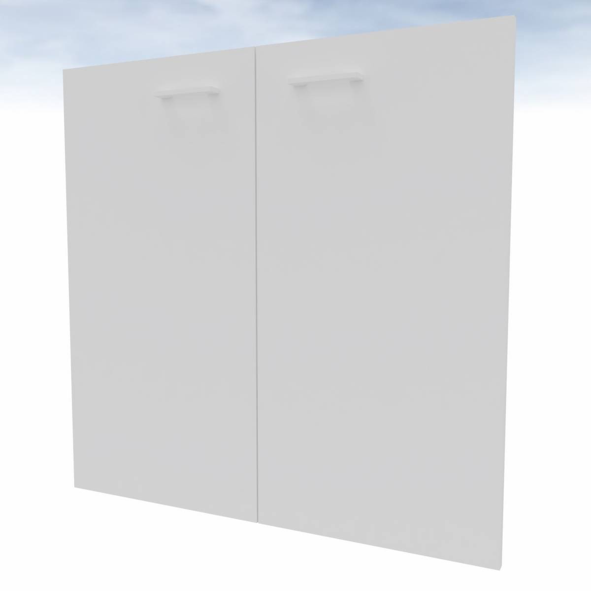 Doppel-Flügeltür,f. Raumteiler,2 OH,HxB 860x830mm,Holz,weiß