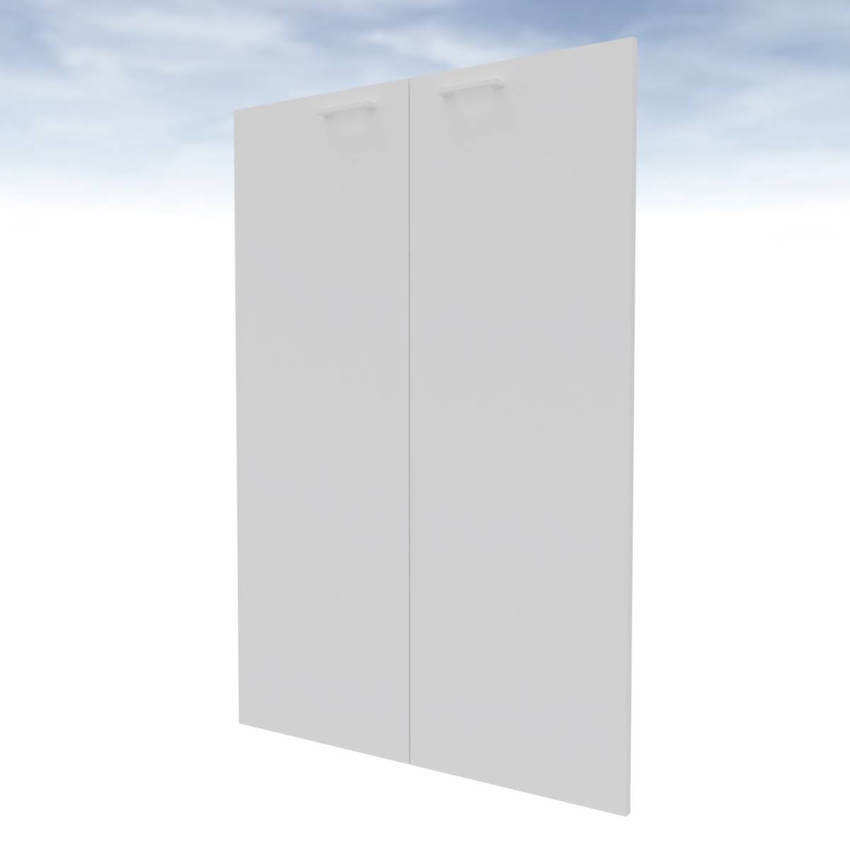 Doppel-Flügeltür,f. Raumteiler,3 OH,HxB 1280x860mm,Holz,weiß