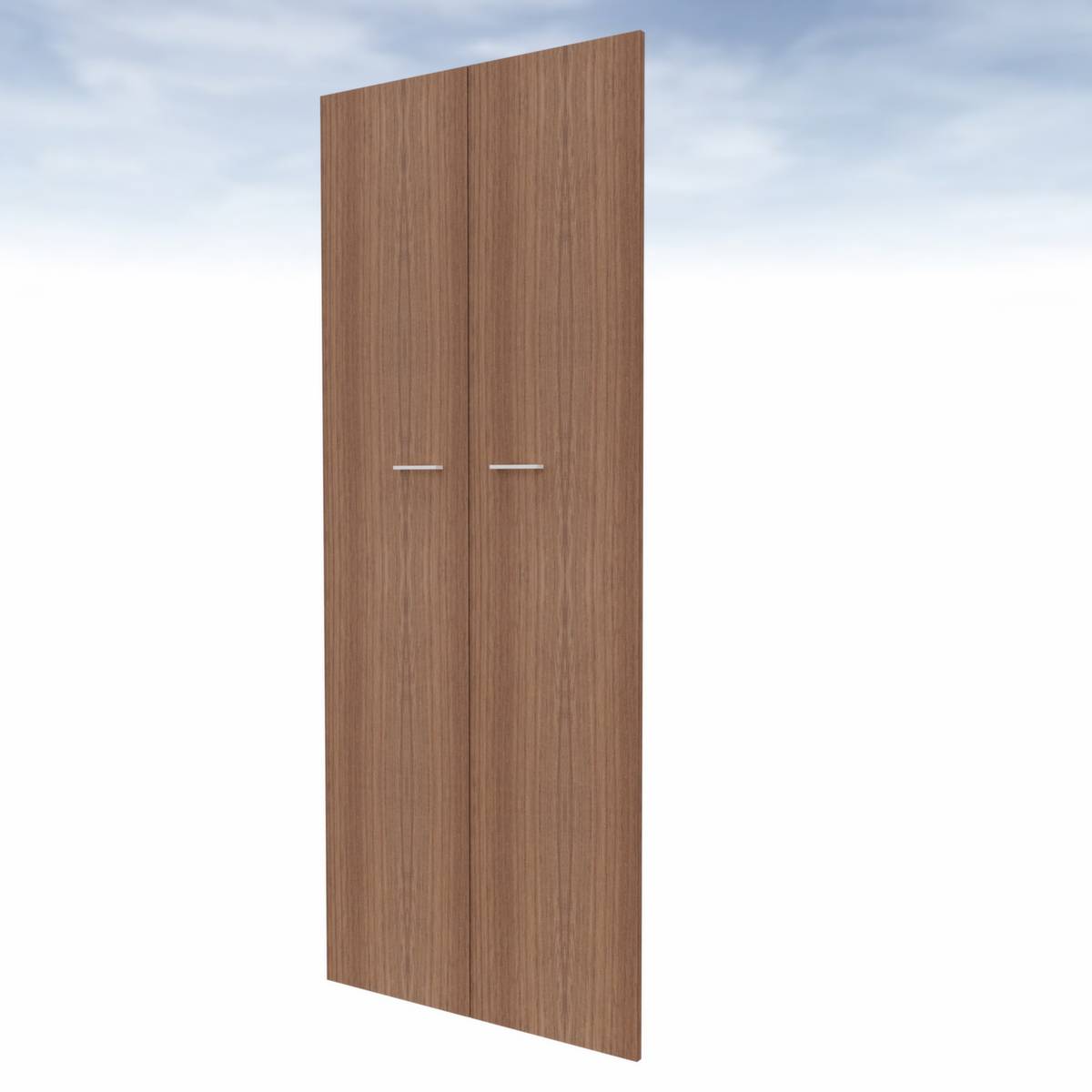Doppel-Flügeltür,f. Raumteiler,5 OH,HxB 2110x860mm,Holz,Nussbaum