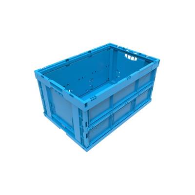Faltbox,HxLxB 320x600x400mm,66l,PP,blau,Wände geschlossen,Boden geschlossen