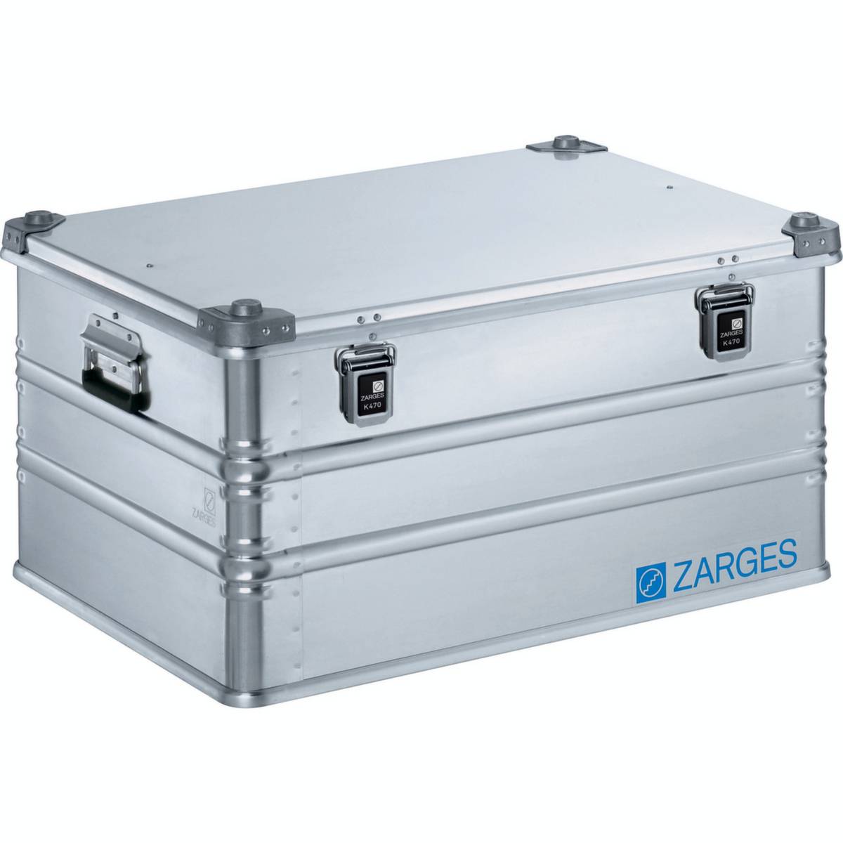 ZARGES Universalkiste K 470, Lagerbox, Alu Kiste - Volumen 157 l - Höhe 410 mm - Breite 800 mm - Tiefe 600 mm - Aluminiu-3