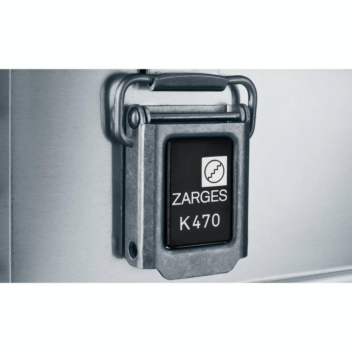 ZARGES Universalkiste K 470, Lagerbox, Alu Kiste - Volumen 157 l - Höhe 410 mm - Breite 800 mm - Tiefe 600 mm - Aluminiu-4
