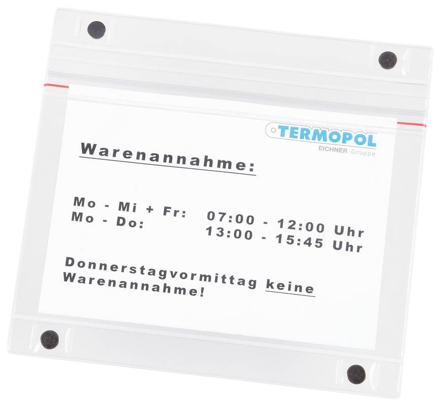 Sichttaschen,DIN A5,quer,m. Magnet,PVC,transparent-0