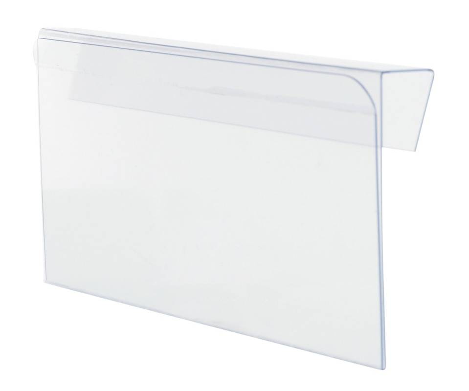 Sichttasche,HxB 85x210mm,zum Klemmen,Hartplastik,transparent-0