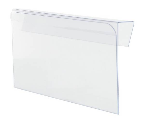 Sichttasche,HxB 85x210mm,zum Klemmen,Hartplastik,transparent