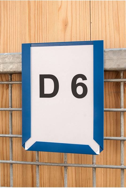 Sichttafel,DIN A4,quer,grau,Rückseite magnetisch-1