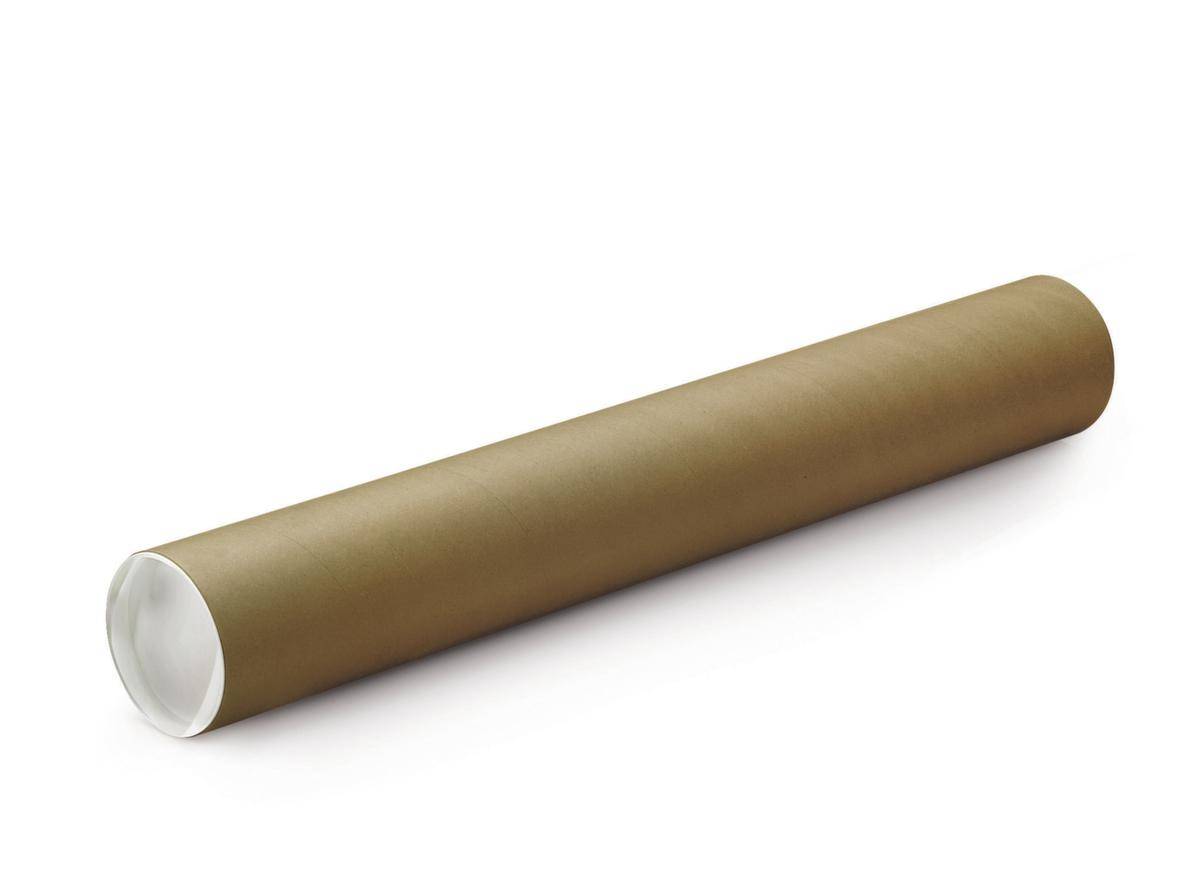 Versandrohr,braun,LxØ innen 310x40mm,L 340mm,Einsteckdeckel-0