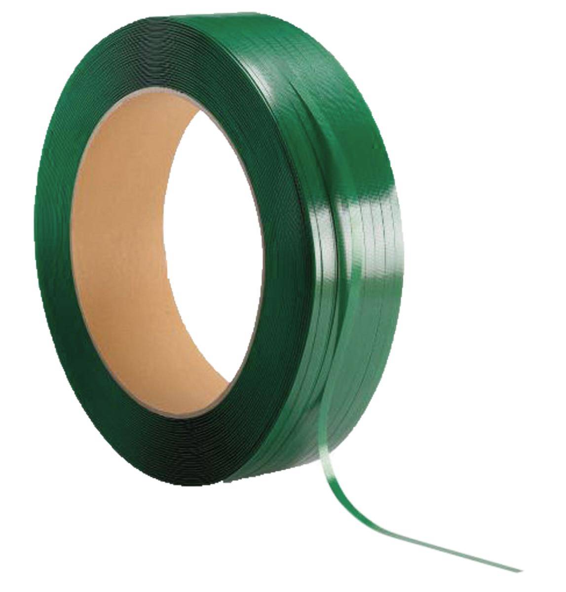 Polyester-Umreifungsband,LxB 3000mx12mm,Kern Ø 406mm,2521,17 N,grün-0