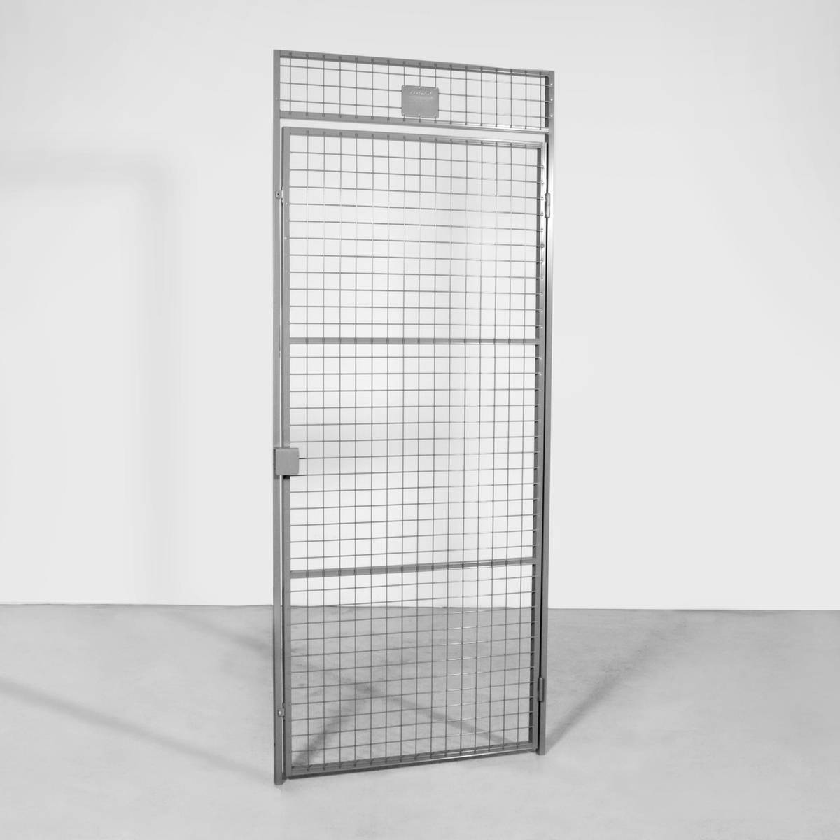 Flügeltür,f. Trennwandsystem,HxB 2200x1000mm,Vorhängeschloss,Stahl,RAL7037-7