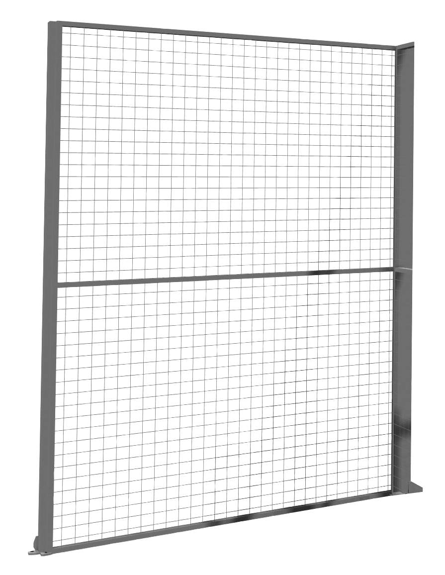 Wandelement,f. Trennwandsystem,HxB 2200x1000mm,Extra-Ausführung,Stahl,RAL7037-7