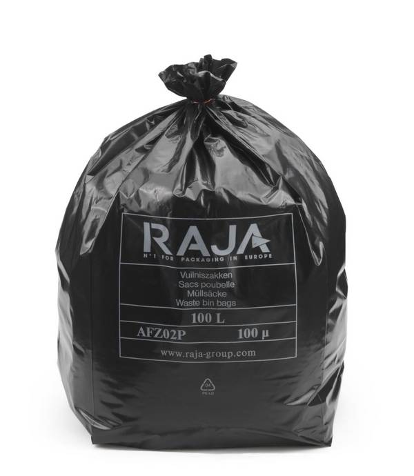 Müllsack,100l,PE,Stärke 100 µm,LxB 950x820mm,schwarz