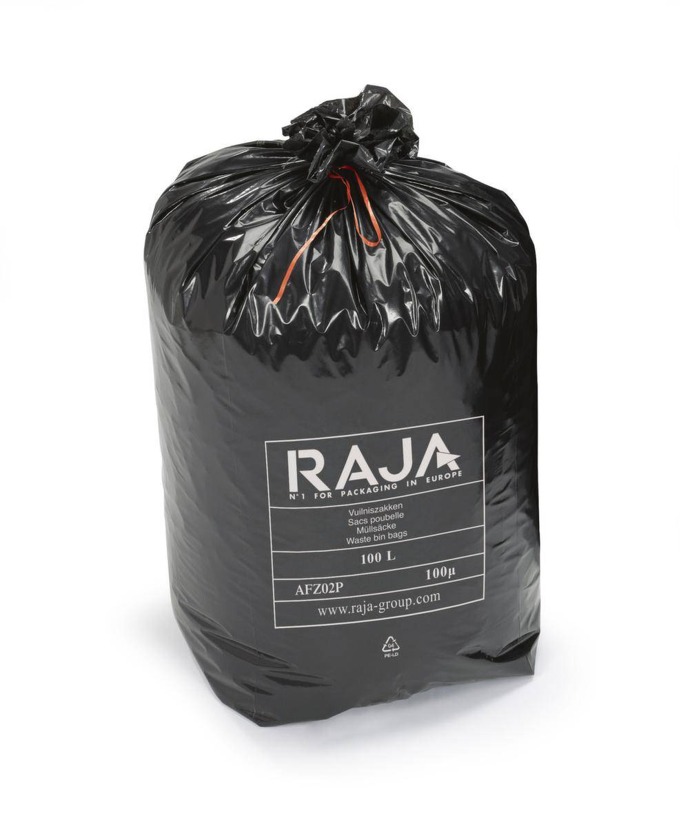 Müllsack,100l,PE,Stärke 100 µm,LxB 950x820mm,schwarz-2