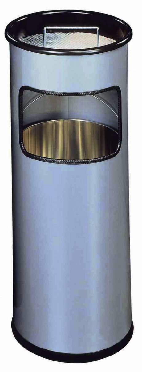 Kombiascher,HxØ 620x260mm,Korpus Stahl silbermetallic,Säulenform-0