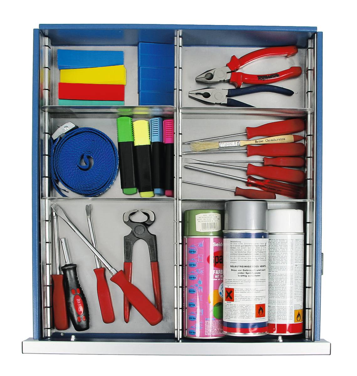Stumpf Zubehör Einteilungs-Set, 6-teilig, für Schubladen 100mm, für T100/35, STS, ESTA, MovaFlex-3