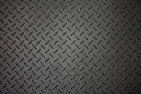 Arbeitsplatz-Bodenbelag,Einzelmatte,HxLxB 13x710x780mm,Kautschuk,Riffelblech-Profil