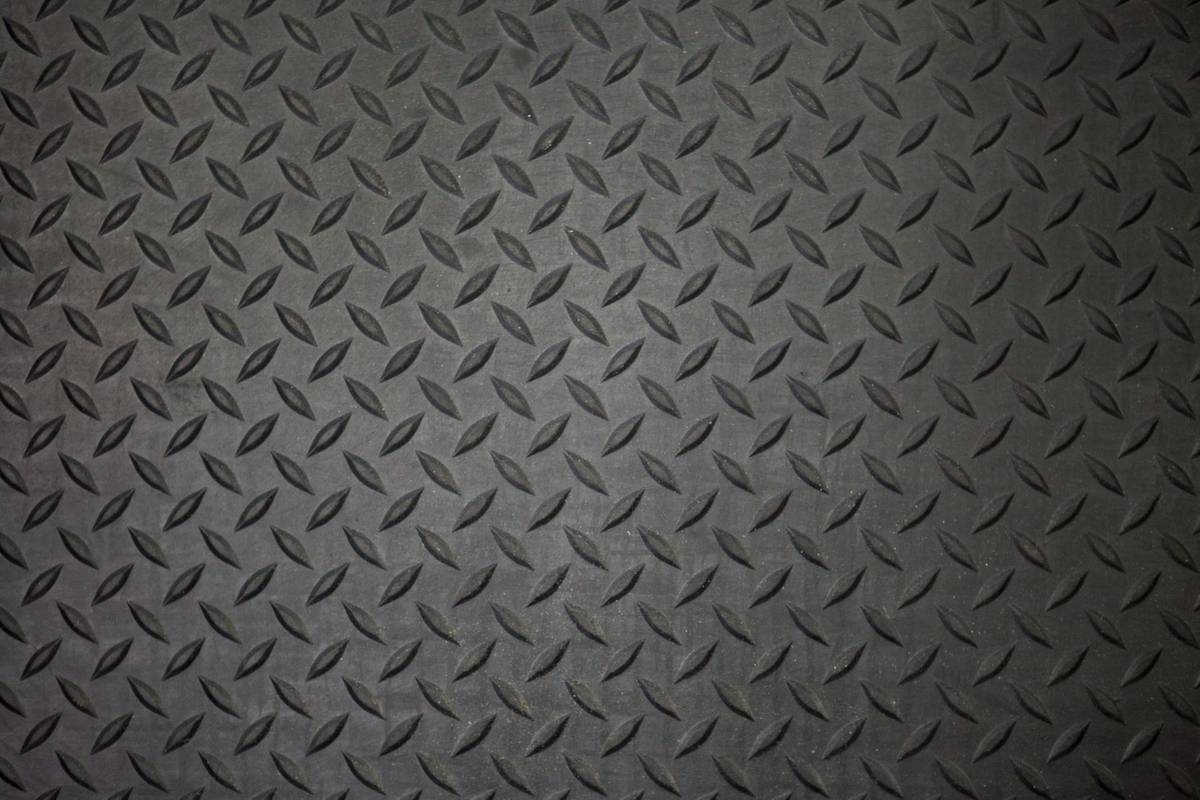 Arbeitsplatz-Bodenbelag,Einzelmatte,HxLxB 13x710x780mm,Kautschuk,Riffelblech-Profil-0