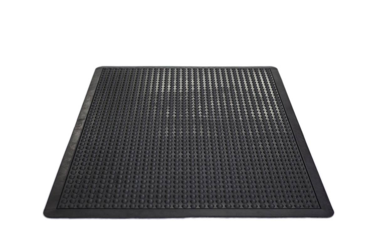 Arbeitsplatz-Bodenbelag,Einzelmatte,HxLxB 13x1200x900mm,NBR,genoppt,fördert Entlastung von Rücken und Beinen-0