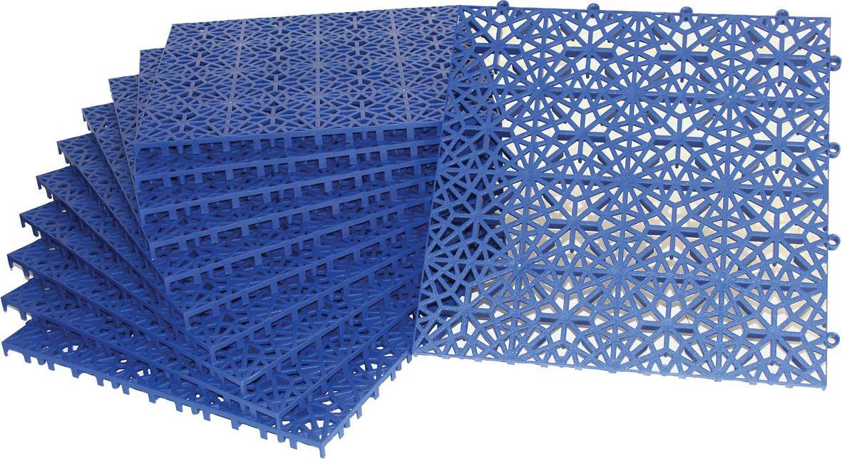 Bodenrost,Stecksystem,HxLxB 14x300x300mm,blau,gegen UV-Strahlung-0