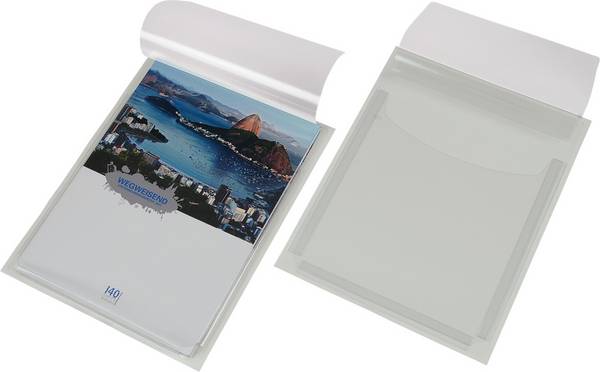 Sichttaschen,DIN A4,Hoch-/Querformat,Rückseite selbstklebend,m. Dehnfalte,PVC,transparent