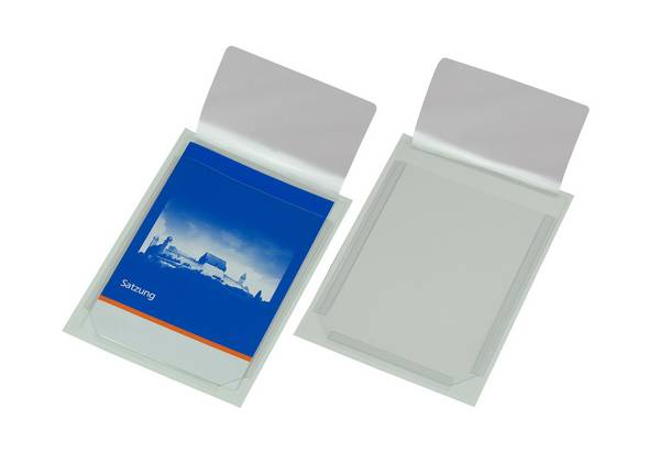 Sichttaschen,DIN A5,Hoch-/Querformat,Rückseite selbstklebend,m. Dehnfalte,PVC,transparent