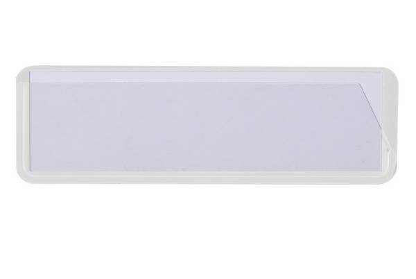 Etikettenhalter,HxL 40x120mm,Rückseite selbstklebend,weiß