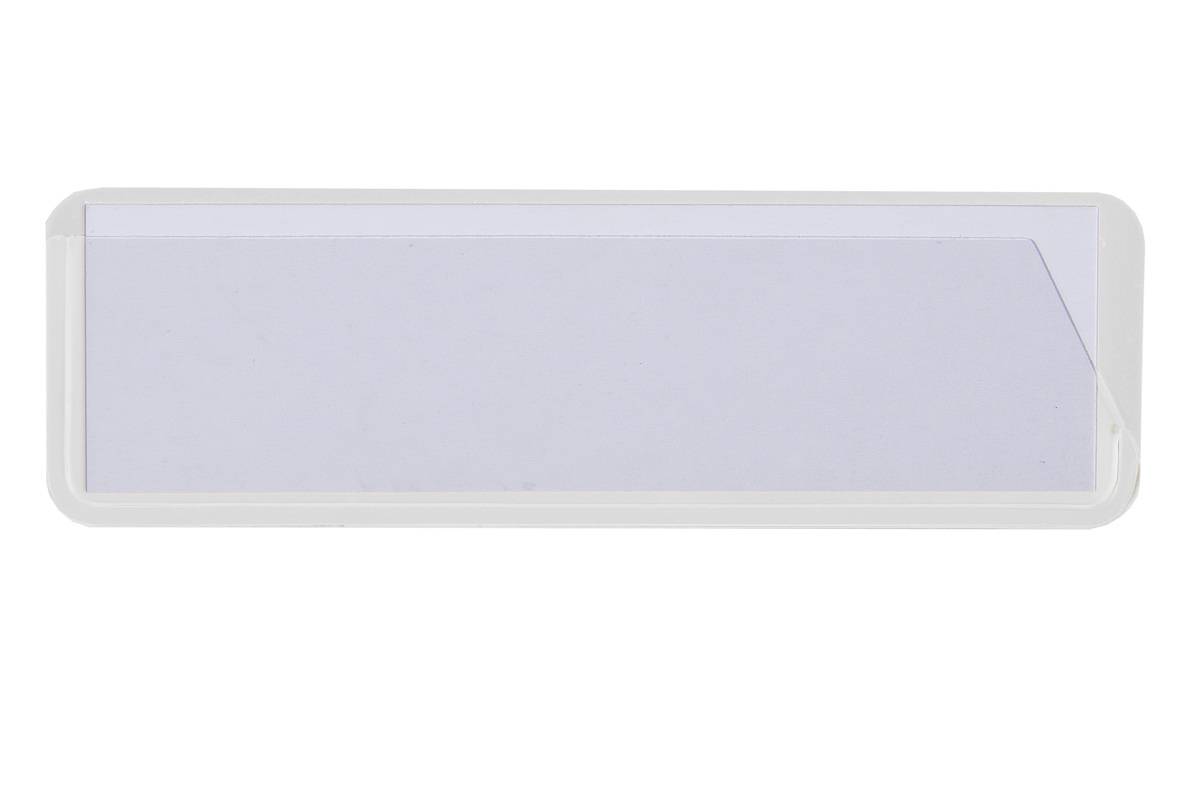 Etikettenhalter,HxL 40x120mm,Rückseite selbstklebend,weiß-0