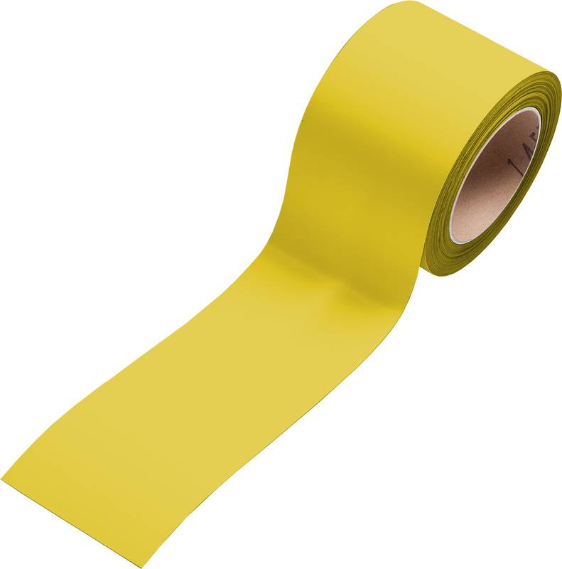 Schild,Rollenware,H 50mm,L 10m,Rückseite magnetisch,Folie,gelb-4