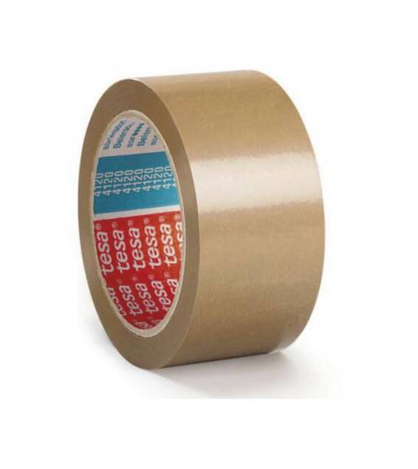 PVC-Packband,PVC/Kleber Naturkautschuk,LxB 66m x 50mm,Stärke 49 µm,braun