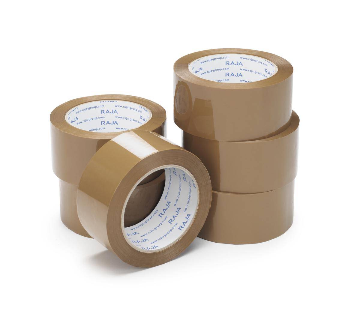 PP-Packband,PP/Kleber Acrylat,LxB 66m x 50mm,Stärke/Folienstärke 60/35 µm,braun-1