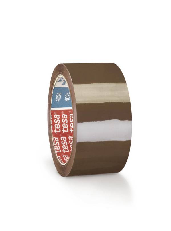 PP-Packband low-noise,PP/Kleber Acrylat,LxB 66m x 50mm,Stärke 52 µm,braun