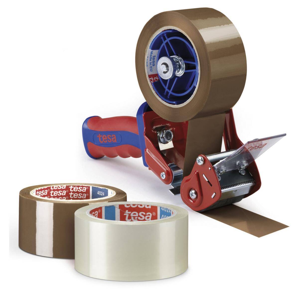 Packband,Abroller,36 Rollen PP-Packband,PP/Kleber Acrylat,LxB 66m x 50mm,Stärke 52 µm,braun-1