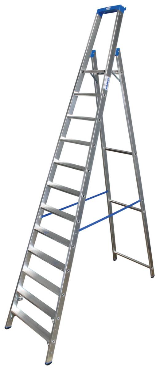 Stehleiter,einseitig,12 Stufe(n),Stand H 2,8m,Holm L 3,7m,Alu-0