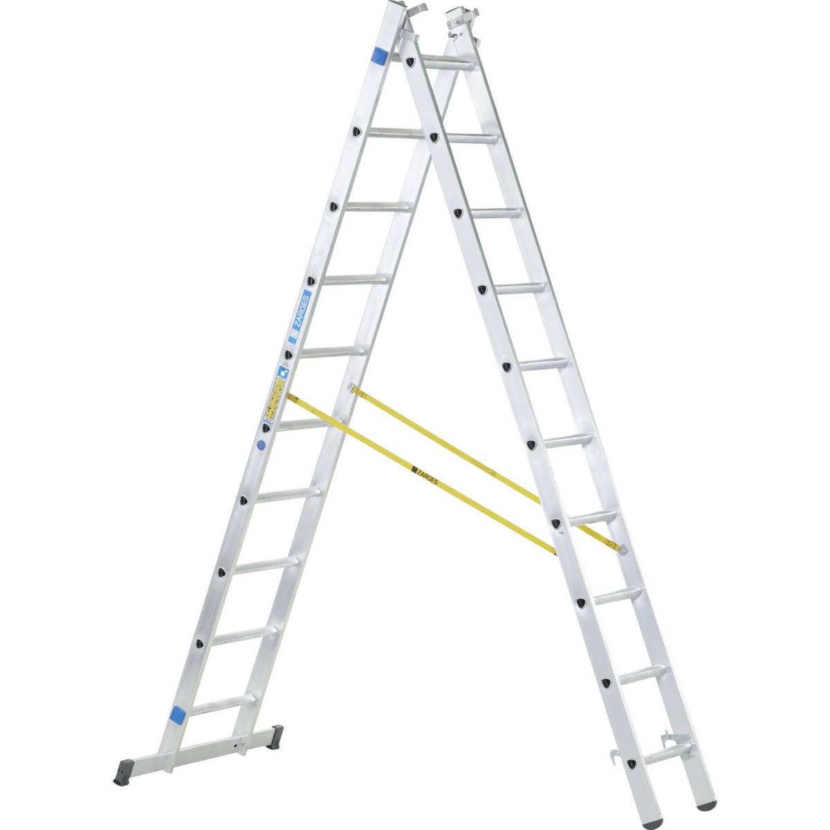 Mehrzweck-Teleskopleiter,3x12 Sprossen,Holm L 3,54-8,3m,Alu-3