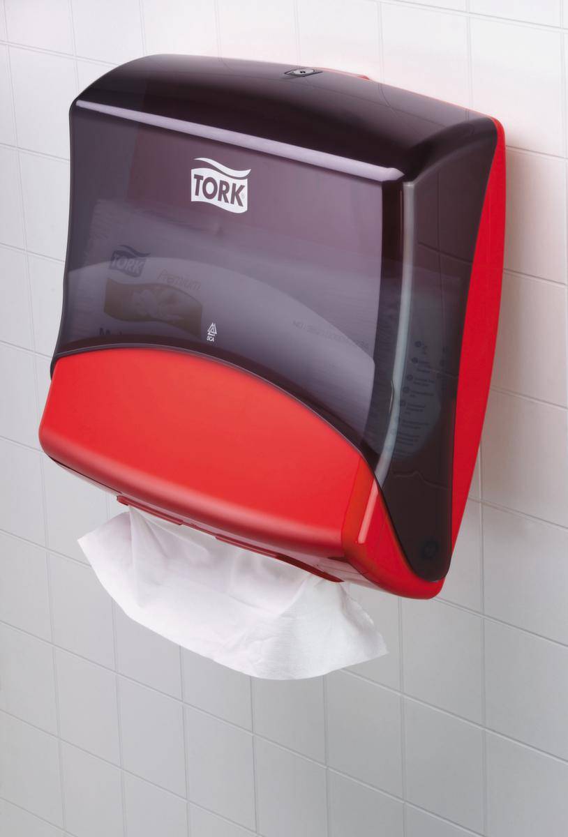 Papierhandtuchspender,Gehäuse Kunststoff,rot/schwarz-3