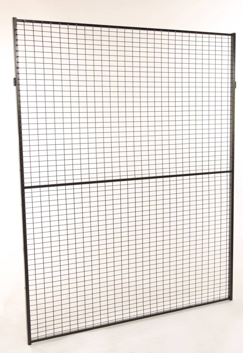 Wandelement,f. Maschinen-Schutzgitter,HxB 1900x1400mm,Maschenweite 30x50mm,Stahl,RAL9011-5