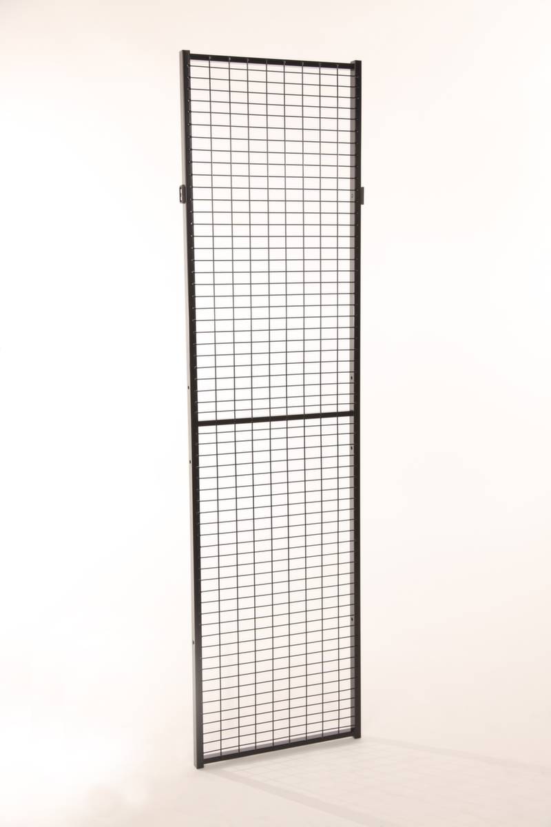 Wandelement,f. Maschinen-Schutzgitter,HxB 1900x400mm,Maschenweite 30x50mm,Stahl,RAL9011-0