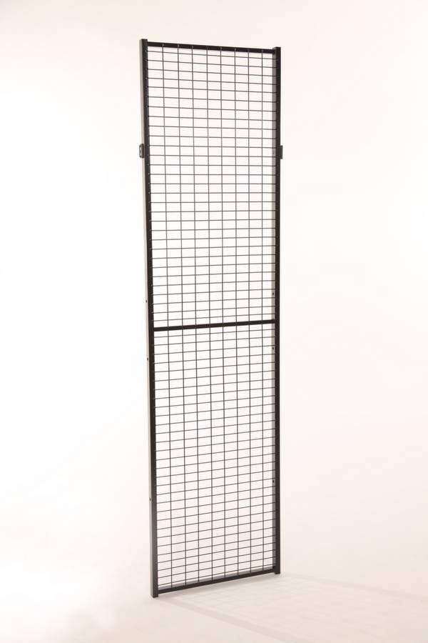 Wandelement,f. Maschinen-Schutzgitter,HxB 1900x400mm,Maschenweite 30x50mm,Stahl,RAL9011