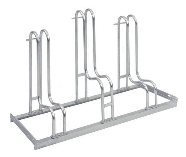 Fahrradständer,L 1050mm,3 Einstellplätze,Nutzung einseitig,verzinkt,verschraubt