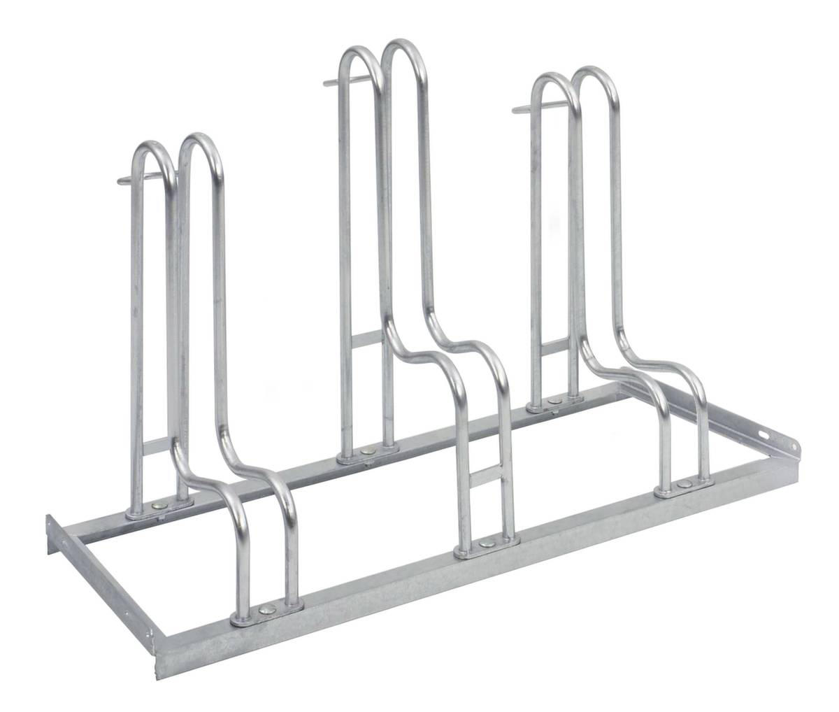 Fahrradständer,L 1050mm,3 Einstellplätze,Nutzung einseitig,verzinkt,verschraubt-0