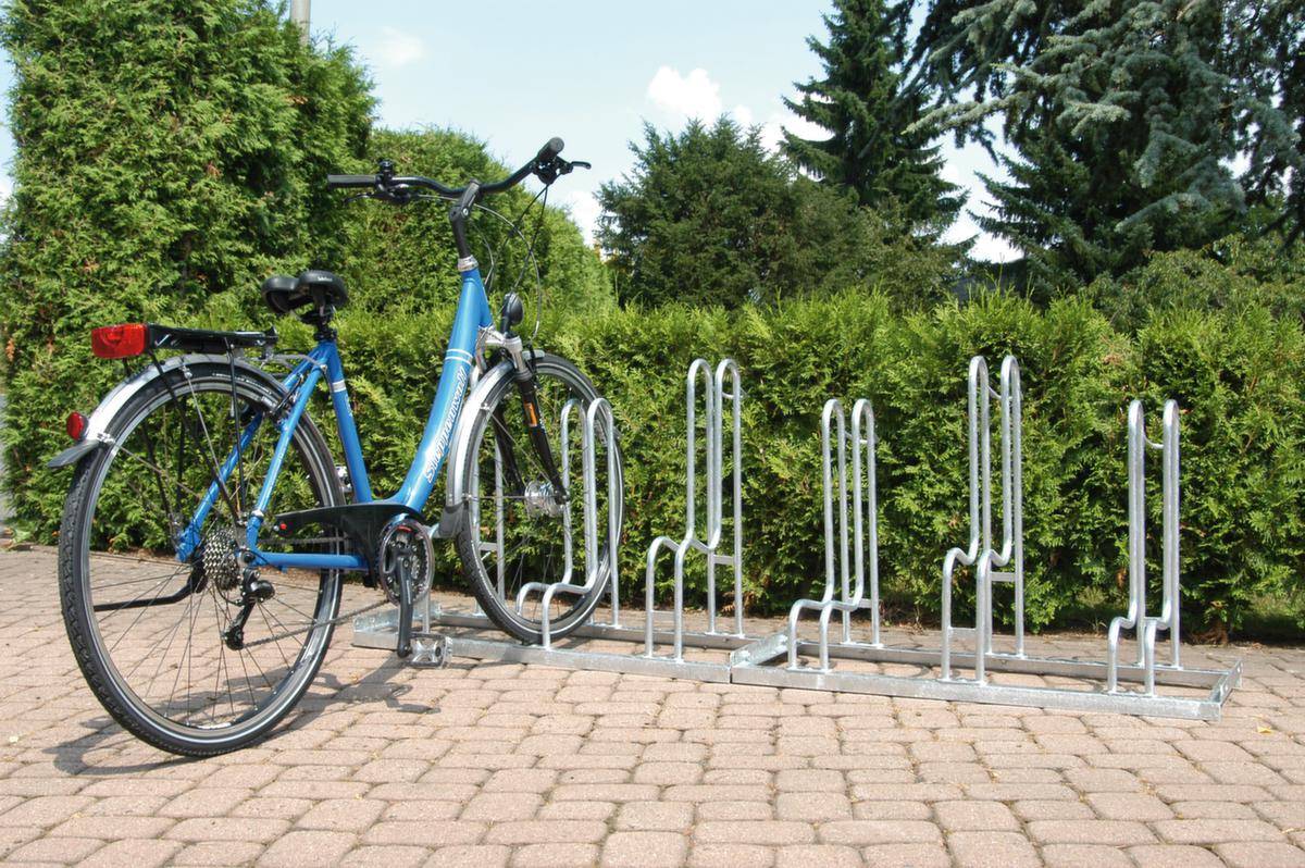 Fahrradständer,L 1050mm,3 Einstellplätze,Nutzung einseitig,verzinkt,verschraubt-2