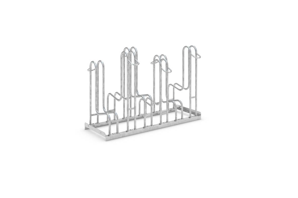 Fahrradständer,L 1050mm,2x3 Einstellplätze,Nutzung beidseitig,verzinkt,verschraubt-0